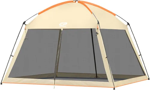 Miniatura 11 de CAMPROS CP Tienda de campaña de casa con pantalla de 10 x 10 pies, toldo con malla de pantalla de malla para patios, actividades de camping al aire