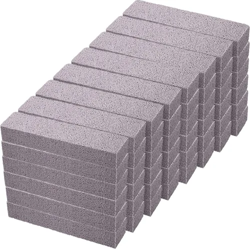Miniatura 13 de Chinco Paquete de 2 barras de piedra pómez para engañar, piedra pómez para quitar la suciedad sin dejar arañazos para cocina, horno, estufa, hogar