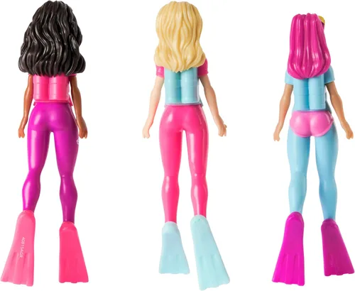 Miniatura 8 de SwimWays Barbie Personajes de Buceo Paquete de 3, Accesorios de Piscina y Juguetes de Piscina para Niños, Suministros para Fiestas en la Piscina