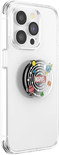 Miniatura 3 de PopSockets Agarre adhesivo para teléfono, soporte, soporte para teléfono, Marvel - Universo esmaltado Universo Esmalte