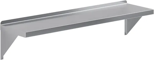 Miniatura 8 de AmGood Estante de pared de acero inoxidable de 18 x 72 pulgadas Estantería de metal para electrodomésticos y equipos Cocina, restaurante