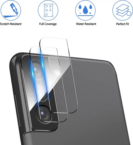 Miniatura 3 de YWXTW Paquete de 3 protectores de lente de cámara para Samsung Galaxy S22 / S22 Plus, vidrio templado 9H, antiarañazos, ultra fino Transparente