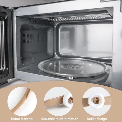 Miniatura 2 de Anillo y rodillos giratorios de microondas de 8.7 pulgadas, repuesto universal para piezas de microondas Whirlpool, accesorios de microondas, kit
