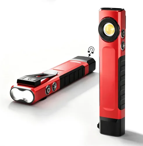 Miniatura 2 de Anhay Linternas recargables de 1500 lúmenes EDC linterna plana con 8 modos, linternas de bolsillo impermeables, linternas pequeñas magnéticas