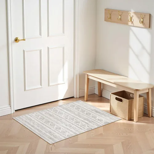 Miniatura 71 de Tortania - Tapete de 2x3 pies para sala, tapete suave y lavable de estilo bohemio marroquí y rústico para interiores, habitación, oficina y debajo
