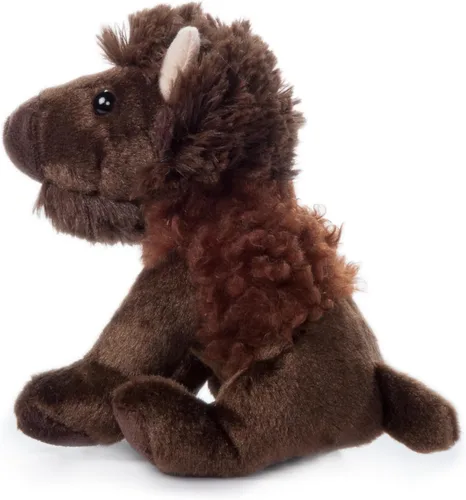 Miniatura 3 de The Petting Zoo Peluche de bisonte, regalos para niños, animales del zoológico Wild Onez Babiez, juguete de peluche de bisonte de 6 pulgadas
