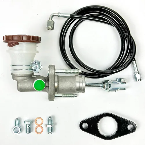 S2000 (S2K) Kit de cilindro maestro de embrague (CMC) compatible con Honda Civic EK K Swap Línea de embrague de acero inoxidable 1996-2000 (negro)