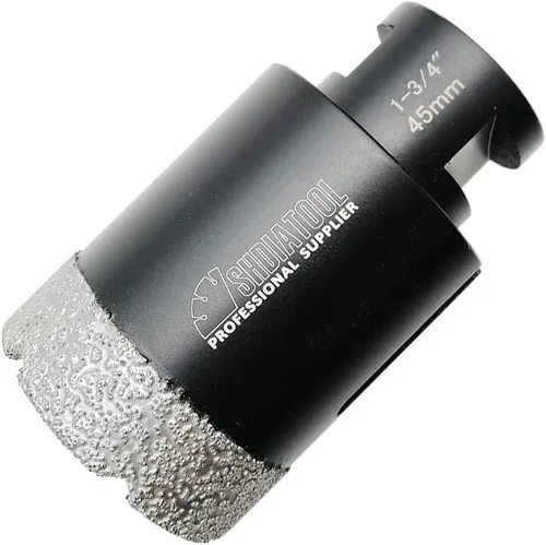 Miniatura 10 de SHDIATOOL Brocas de núcleo de diamante, 2 unidades de 1/4 de pulgada para porcelana, cerámica, ladrillo, ladrillo al vacío, sierra de agujero