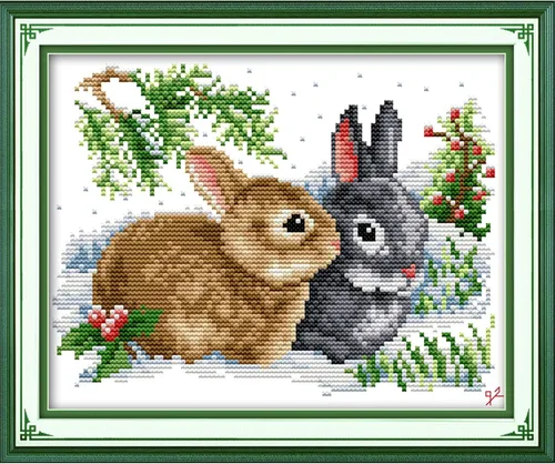 Miniatura 9 de Itstitch - Kits de bordado de punto de cruz con estampados preimpresos, patrones de iniciación para principiantes niños o adultos para la decoración