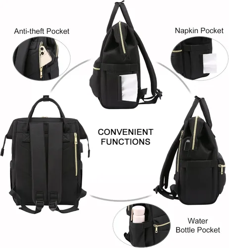 Miniatura 5 de LOVEVOOK Mini mochila para mujer mochila pequeña para adolescentes linda mochila de moda con puerto de carga USB Mochilas Daypack