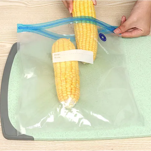 Miniatura 5 de Bolsa de vacío manual Succión Sello de alimentos Bolsa de almacenamiento Herramienta de compresión Bolsa de vacío Aire de succión