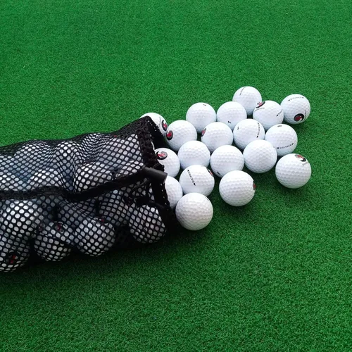 Miniatura 5 de Paquete de 2 bolsas de malla para pelotas de golf y pickleball, bolsa de malla para pelotas de golf, bolsa de red multiusos, apta para ping pong