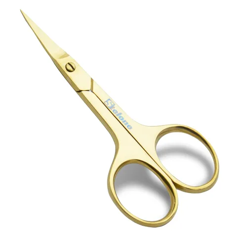 Miniatura 8 de Tijeras de aseo profesional para cejas, pequeñas tijeras curvadas de acero inoxidable para manicura y belleza para mujeres