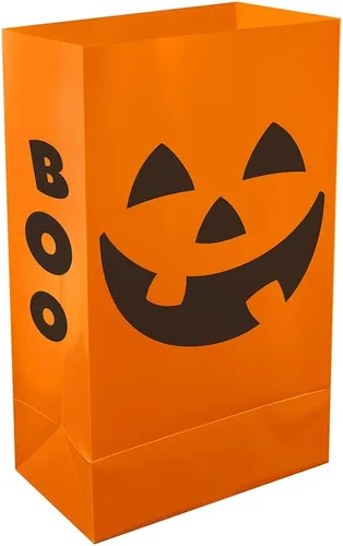 Miniatura 9 de LumaBase Bolsas de plástico Luminaria, Ghost - Juego de 12
