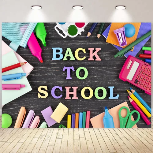 Miniatura 14 de Telón de fondo de pizarra negra para el regreso a clases, fondo de fotografía para el primer día de escuela, accesorios para cabina de fotos