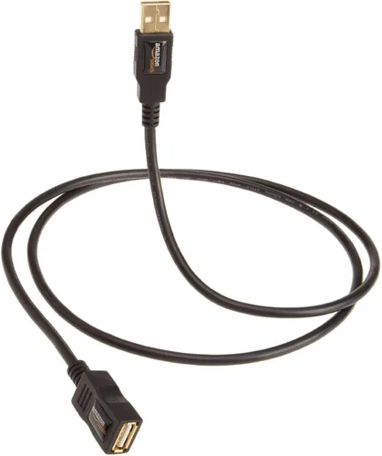 Miniatura 6 de Amazon Basics Cable de extensión USB-A 2.0, macho a hembra, velocidad de transferencia de 480 Mbps, 6.5 pies, color negro