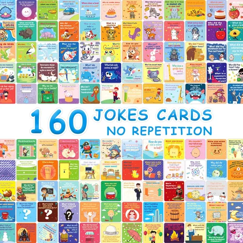 Miniatura 4 de 160 tarjetas de broma para niños, fiambrera, chistes para niños, notas inspiradoras para el almuerzo para niños y niñas, estudiantes, notas