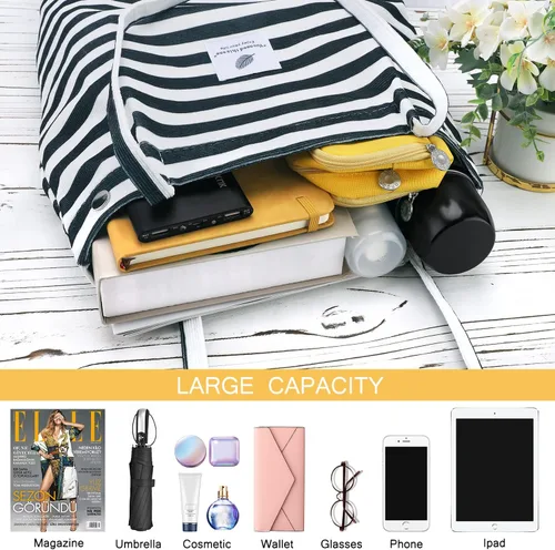 Miniatura 186 de Ayieyill - Bolsa de pana para mujer y niña, con correa de lona para colgar al hombro, bolsa con bolsillo