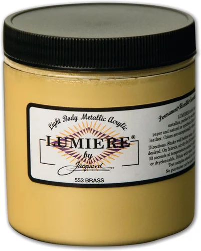 Miniatura 37 de Jacquard Lumiere Pintura para Tela de 2.25oz Turquesa Nacarado - Pintura Metálica para Tela, Cuero, Lienzo, Papel y Madera - Pintura Acrílica