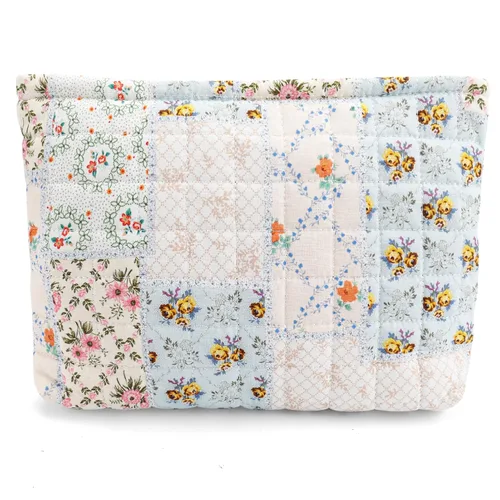 Miniatura 29 de Bolsa de maquillaje de flores para mujer, bonita bolsa de maquillaje para bolso, bolsa de cosméticos con cremallera, bolsa de cosméticos de lona