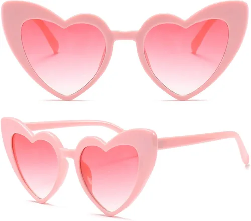 Miniatura 2 de boqopod Clout Heart Shaped Sunglasses Goggles Vintage Cat Eye Mod Style Retro Kurt Cobain Glasses