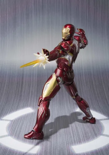 Miniatura 4 de Figuras de Avengers SH, Iron Man Mark 45, de alrededor de 6.10 pulgadas ABS U0026 PVC u0026, fundido a presión, figura de acción pintada por Bandai
