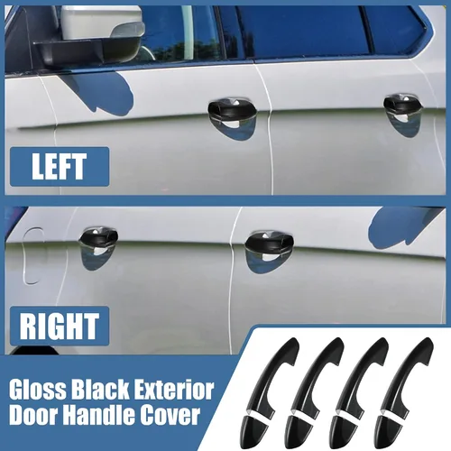 Miniatura 8 de X AUTOHAUX 4 piezas Cubierta de Moldura para Manija de Puerta Lateral Exterior de ABS para Ford Fusion Mondeo 2013-2019 para Ford Edge 2015-2022
