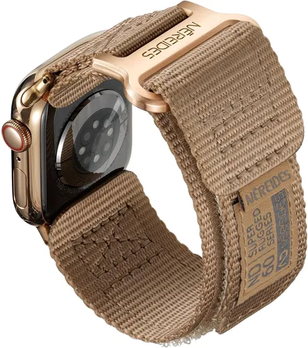 Miniatura 36 de Nereides Compatible con Correa de Apple Watch Ultra 3/2/1, Correa Deportiva de Nylon con Diseño Tejido para 49 mm (L, Negro)