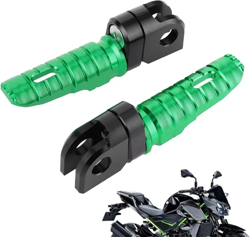 Miniatura 6 de Yctze Par de clavijas delanteras Pedales de aleación de aluminio para Kawasaki Ninja Z125 PRO Z250/SL Z400 Z900 (dorado)
