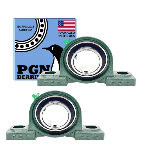 PGN UCP210-32 - Cojinetes de bloque de almohada montados, rodamientos de acero cromado con diámetro de 2 pulgadas, autoalineación