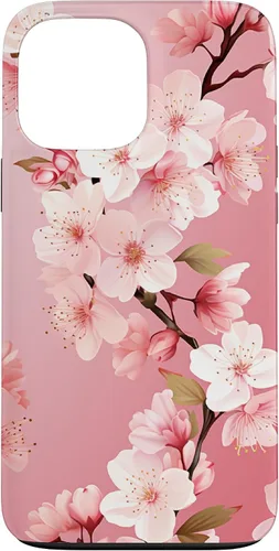 Miniatura 24 de Funda para iPhone 15 Pro Max Japón Pink Flower Sakura Florist Anime Cherry Blossom