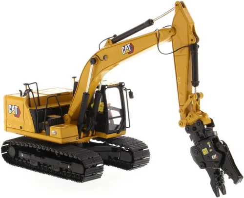 Miniatura 2 de Diecast Masters Excavadora hidráulica Caterpillar 323 a escala 1:50, diseño de próxima generación + herramientas de trabajo Camiones para gatos