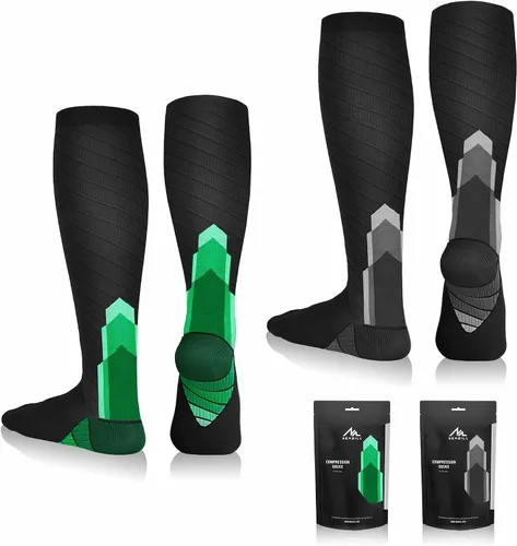 NEWZILL - Medias de compresión médica para mujeres y hombres, medias para circulación 20-30 mmHg, para correr, atletismo, enfermería, senderismo,