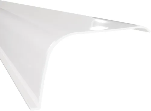 Miniatura 15 de KASTLITE Reemplazo de la cubierta de luz curvada debajo del gabinete, difusor de lente acrílico blanco liso para debajo del gabinete, 12 pulgadas