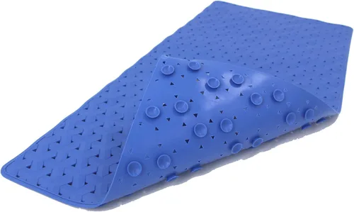 SafeLand - Tapete antideslizante para baño, ducha, bañera, material TPR, ecológico, sin PVC, lavable a máquina, sin olor, con potentes ventosas y