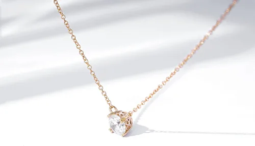 Miniatura 6 de Tienda Collection Sterling Silver Solitaire Pendant Necklace with Round Cut Infinite Elements Cubic Zirconia Round Solitaire Pendant