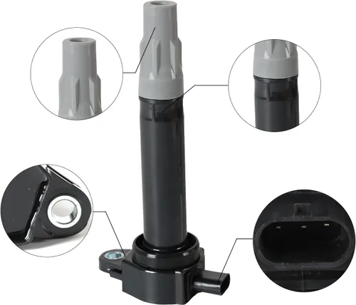 Miniatura 6 de Paquete de 6 bobinas de encendido UF-502 y bujías de iridio 7781 Compatibles con Chrysler 300 2006-2010, Sebring 2006-2010, Town & Country 2008-2010