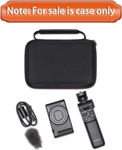 Miniatura 9 de L LTGEM Estuche para cámara compatible con Sony ZV-1F / ZV-1 / ZV-1 II Vlog Cámara digital, trípode, micrófono y kit de accesorios Vlogger, Negro