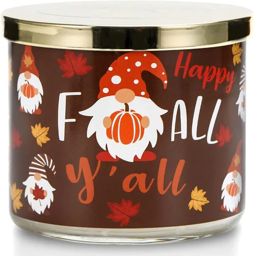 Miniatura 9 de Vela con leche de calabaza especiada, vela perfumada de otoño, vela grande de 3 mechas, 14 onzas