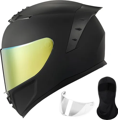 Miniatura 8 de ILM - Cascos de motocicleta de cara completa para hombres y mujeres, para deportes motorizados, moto, calle, carreras, aprobados por DOT