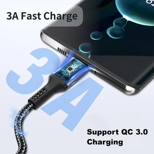 Miniatura 3 de Cable USB C de 20 pies, cable de carga rápida USB A a USB C 3A, cable de carga tipo C extralargo compatible con iPhone 15/15 Plus/15 Pro/15 Pro Max