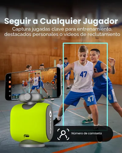 Miniatura 3 de XbotGo Cámara de Acción Deportiva AI Auto Camaleón - Cámara de Fútbol 4K 60FPS y Cámara de Seguimiento de Baloncesto para Deportes de Equipo