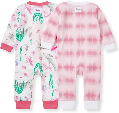 Miniatura 214 de Burt's Bees Baby - Pijama de una pieza para bebé, mameluco para dormir y jugar, algodón 100% orgánico, cremallera frontal