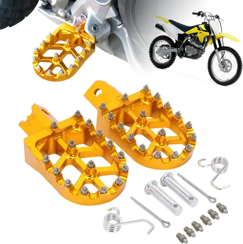 Miniatura 11 de AnXin Reposapiés de Motocicleta Universal CNC para CRF XR CR 50-125cc CT200U Mini Bike SSR Apollo RFZ TaoTao Lifan Kayo Coolster Pit Bike - Negro