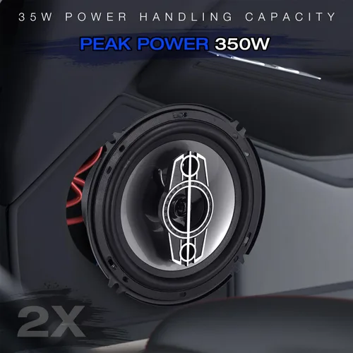 Miniatura 4 de Altavoces coaxiales para automóvil de 6 pulgadas de 4 vías, altavoces de audio para automóvil de 350 vatios con tweeters de cúpula PEI, altavoz