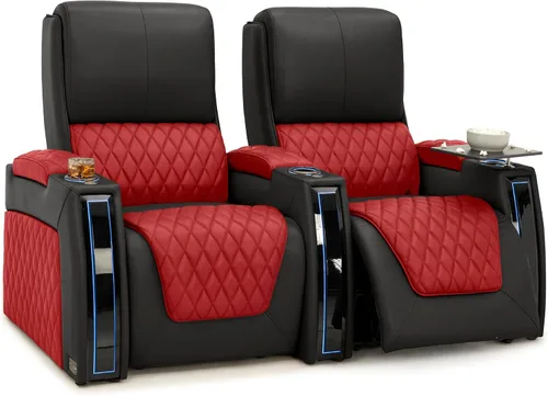 Miniatura 101 de Seatcraft Apex Zero-Gravity CoolZero - Asiento de cine en casa de cuero italiano, reposacabezas eléctrico, lumbar eléctrico, reclinable eléctrico