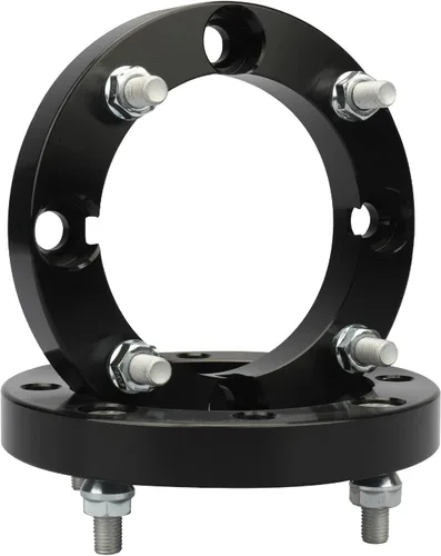 Miniatura 17 de IRONTEK Espaciadores de rueda de 0.157 x 4.000 in, espaciadores forjados reales de 2 pulgadas con orificio de cubo de 2.697 in M12x1.25 pernos aptos