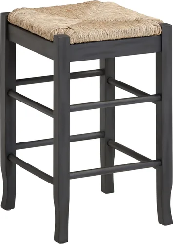 Miniatura 8 de Boraam Taburete cuadrado Rush de altura para barra, 29 pulgadas, capuchino