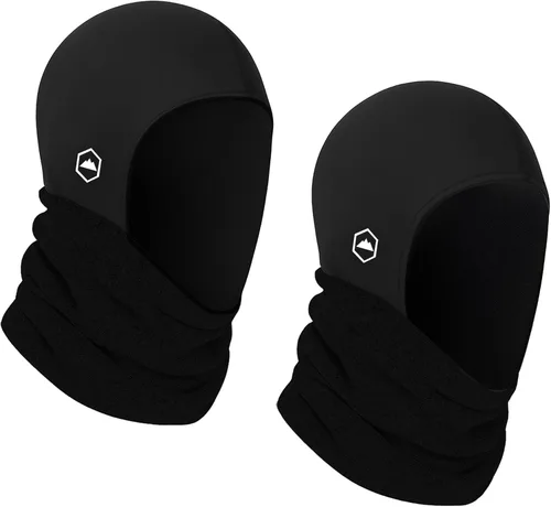 Miniatura 9 de Calentador de cuello de invierno, pasamontañas de forro polar, máscara de esquí para hombres y mujeres, máscara facial de invierno para clima frío