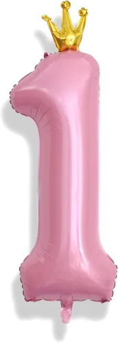 Miniatura 12 de Globos de número azul pastel de 40 pulgadas, globo gigante autoinflable de aluminio número 5 de cumpleaños para niños, globos azul bebé para hombres